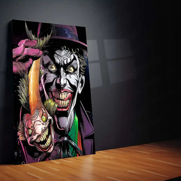 Joker – Clown Prince of Crime Metal Poster | DC Comics Villain Wall Frame