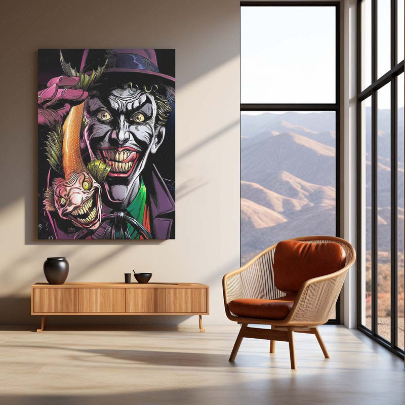 Joker – Clown Prince of Crime Metal Poster | DC Comics Villain Wall Frame