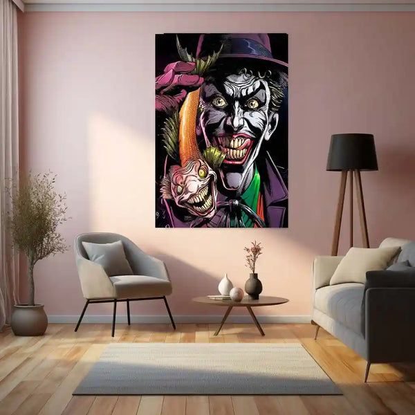 Joker – Clown Prince of Crime Metal Poster | DC Comics Villain Wall Frame