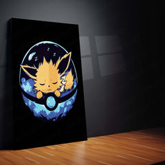 Jolteon Pokémon Metal Frame | Electric Type Thunder Speed Art - TURTLEWINGS 
