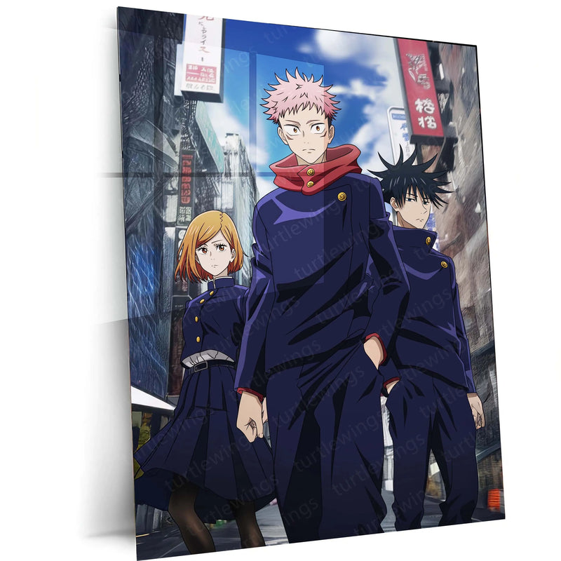 Anime Metal Poster | Jujutsu Kaisen Metal Poster – Cursed Energy Awakened - TURTLEWINGS 