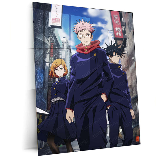 Anime Metal Poster | Jujutsu Kaisen Metal Poster – Cursed Energy Awakened