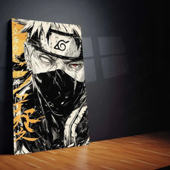 Kakashi Hatake Metal Poster | Naruto Anime Portrait 2 - TURTLEWINGS 