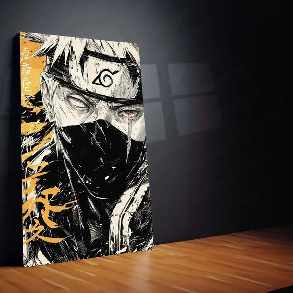 Kakashi Hatake Metal Poster | Naruto Anime Portrait 2 - TURTLEWINGS 