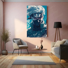 Kakashi Hatake Metal Poster | Naruto Anime Portrait 3 - TURTLEWINGS 