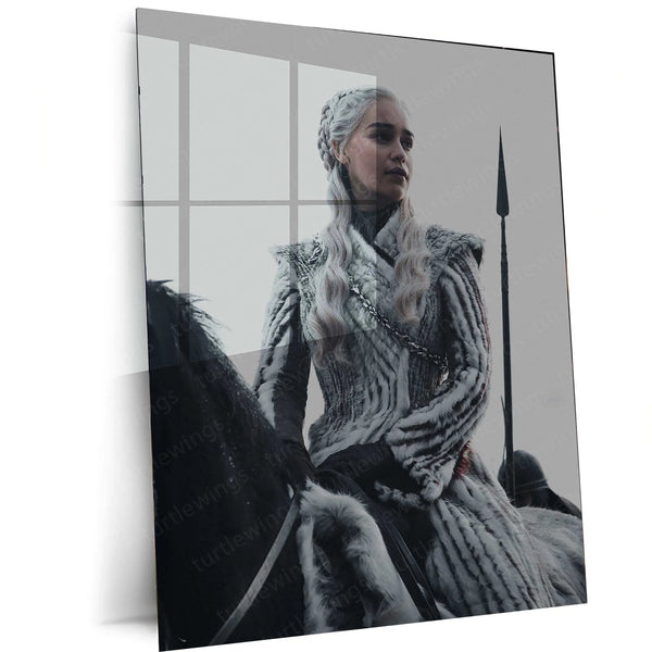 Khaleesi Metal Poster – Daenerys Targaryen Game of Thrones Wall Art - TURTLEWINGS 