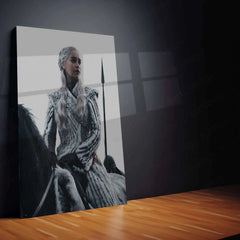 Khaleesi Metal Poster – Daenerys Targaryen Game of Thrones Wall Art - TURTLEWINGS 
