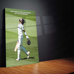 KL Rahul Metal Frame | Indian Cricket Star Wall Art - TURTLEWINGS 