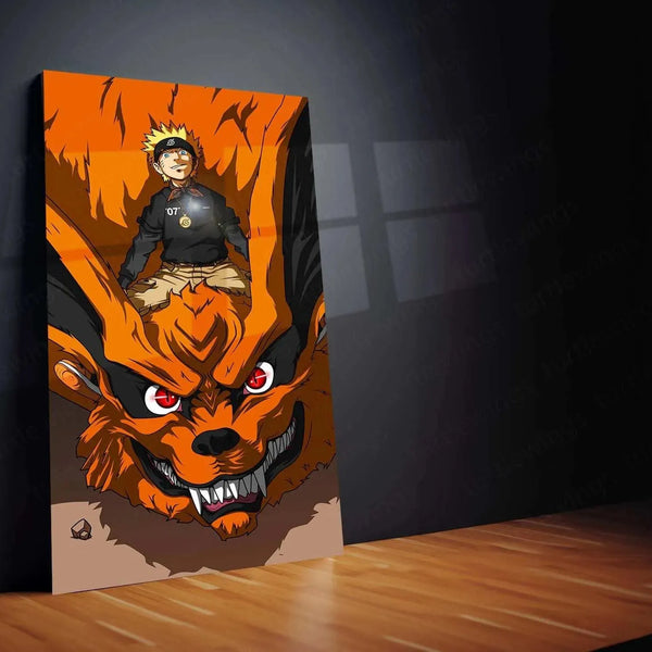 Kurama Poster – The Nine-Tailed Fox Artwork - TURTLEWINGS 