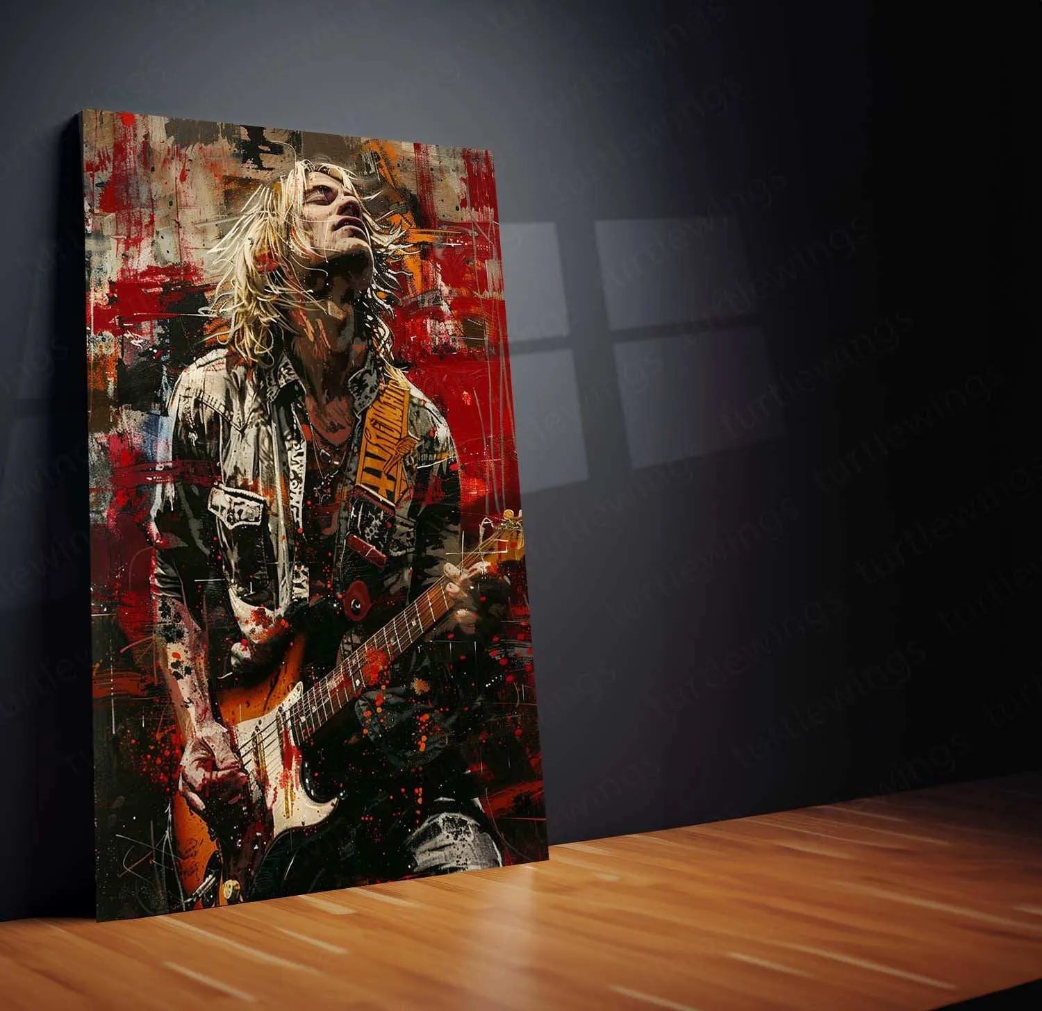 Kurt Cobain Metal Poster – Nirvana Grunge Rock Legend Wall Art