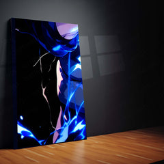 Anime Metal Poster Set of 9 | Naruto Shippuden | Kakashi Hatake Anime Wall Art | Sharingan Chidori 9 Panel Metal Print | Copy Ninja Decor