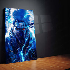 Anime Metal Poster | Kakashi Hatake – The Copy Ninja of Konoha | Lightning Edge Metal Frame Poster