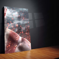 Game Metal Poster Set of 3 | God of War | Kratos Close-Up Warrior Triptych Wall Art – product image 5