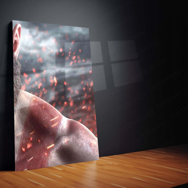 Game Metal Poster Set of 3 | God of War | Kratos Close-Up Warrior Triptych Wall Art – product image 5