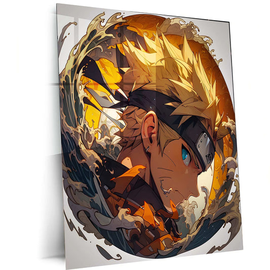 Kawaii Naruto Metal Poster | Cute Anime Wall Art | Adorable Ninja Aesthetic - TURTLEWINGS 