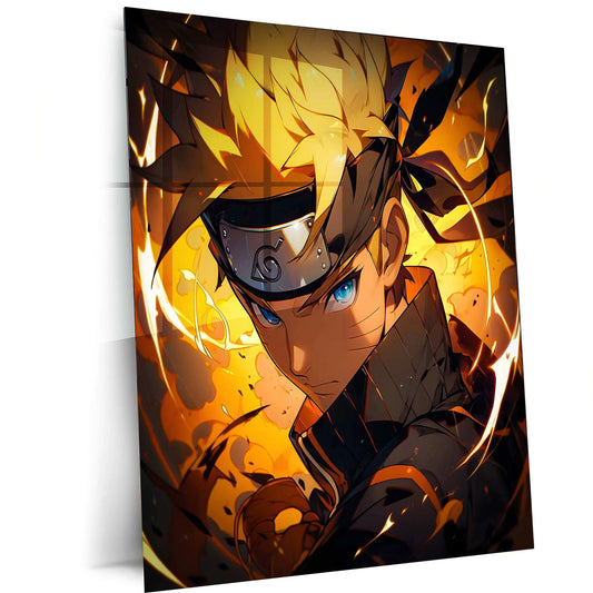 Kawaii Naruto Metal Poster | Cute Anime Wall Art | Adorable Ninja Aesthetic 2 - TURTLEWINGS 