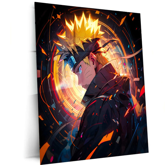 Kawaii Naruto Metal Poster | Cute Anime Wall Art | Adorable Ninja Aesthetic 3 - TURTLEWINGS 