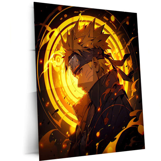 Kawaii Naruto Metal Poster | Cute Anime Wall Art | Adorable Ninja Aesthetic 4 - TURTLEWINGS 
