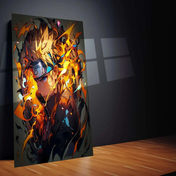 Kawaii Naruto Metal Poster | Cute Anime Wall Art | Adorable Ninja Aesthetic 5 - TURTLEWINGS 