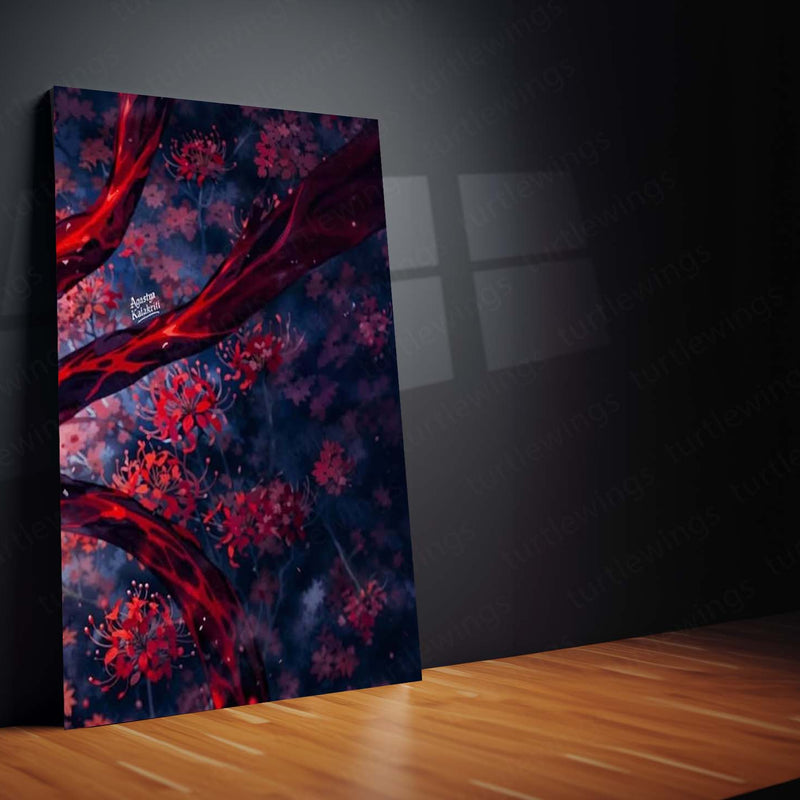 Anime Metal Poster Set of 3 | Tokyo Ghoul | Ken Kaneki Red Kagune Triptych Wall Art