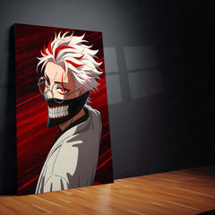 Anime Metal Poster | Tokyo Ghoul – Ken Kaneki Shadow Metal Poster | Dark Anime Wall Frame 06