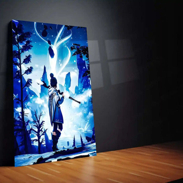 Kena: Bridge of Spirits – Spirit Guardian Mask | Fantasy Adventure Metal Frame Poster 01