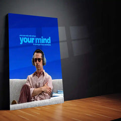 Quote Metal Poster | Kendall Roy – You Can Only Win When Your Mind Is Stronger Than Emotions | Motivational Metal Poster - TURTLEWINGS 