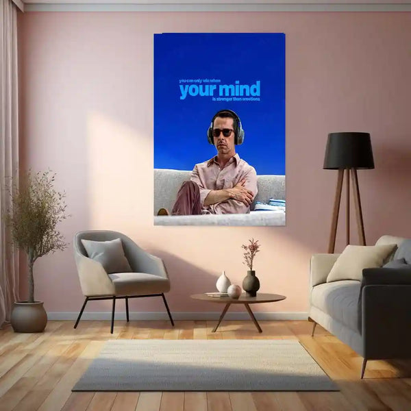 Quote Metal Poster | Kendall Roy – You Can Only Win When Your Mind Is Stronger Than Emotions | Motivational Metal Poster - TURTLEWINGS 