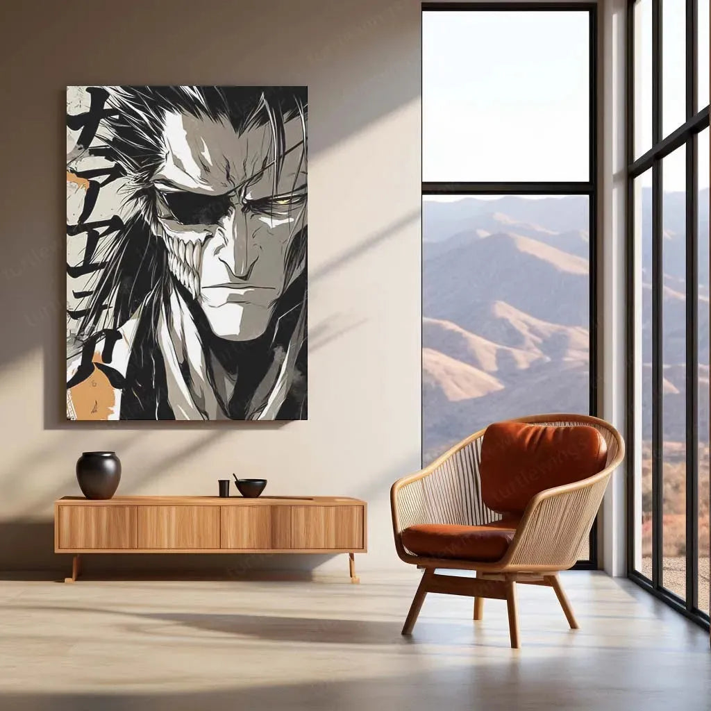 Bleach Metal Poster | Yoji Shinkawa-Inspired Art | Ichigo Kurosaki