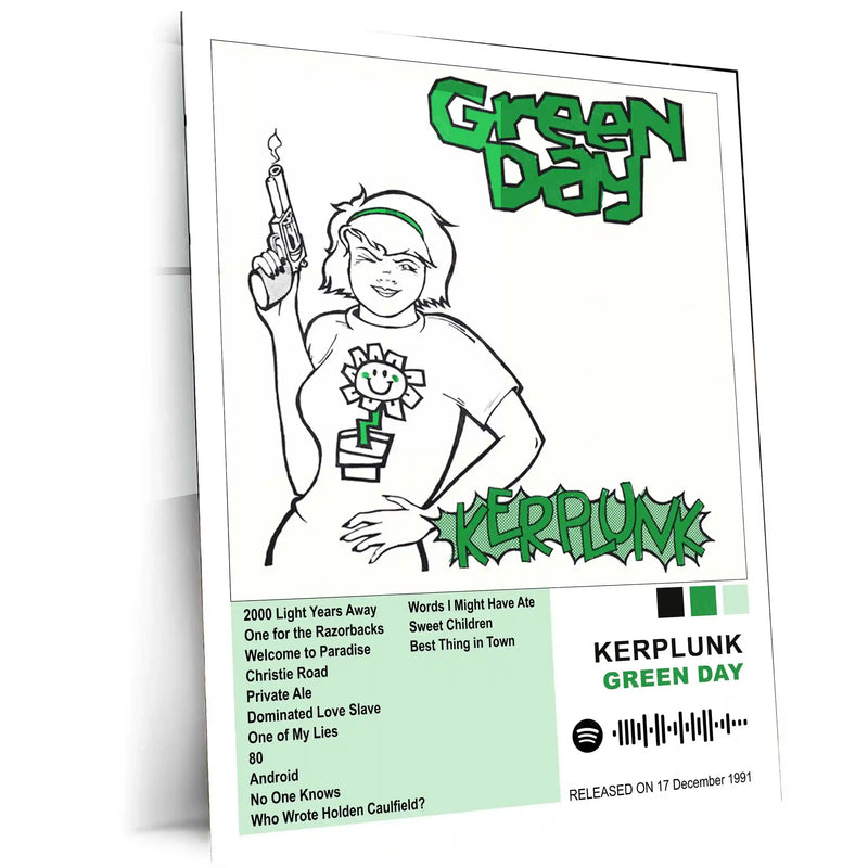 Green Day – Complete Album Collection | Set of 11 | Set of 8 | Set of 4 | Premium Metal Poster - TURTLEWINGS 