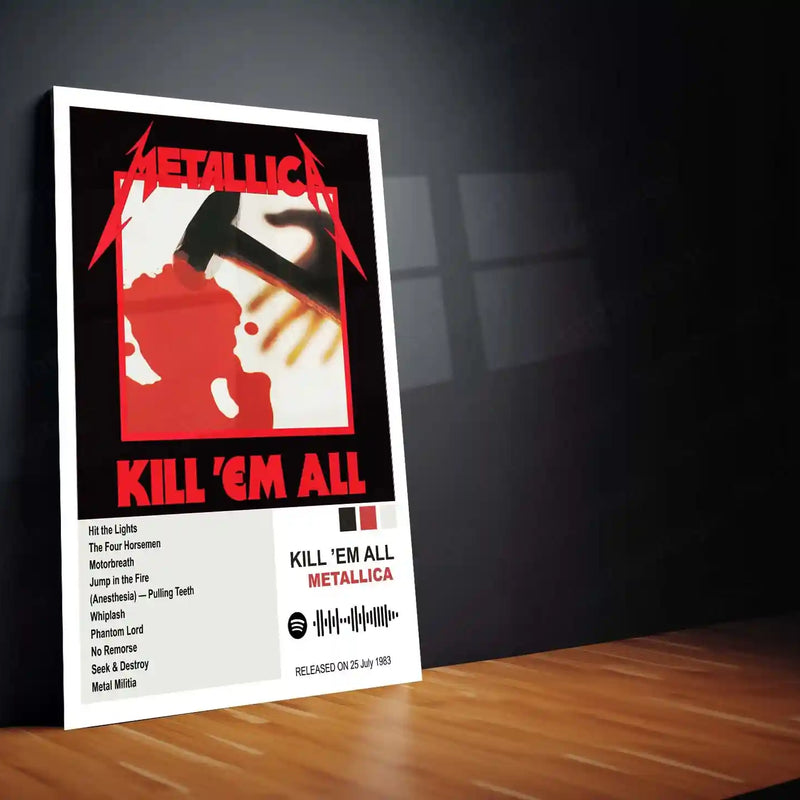 Metallica Complete Collection | Set of 11 | Set of 8 | Set of 4 | Album Posters Metal Frames Heavy Riffs. Legendary Albums. Thrash Metal History on Your Walls. - TURTLEWINGS 