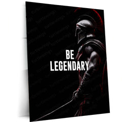 Leonidas I – Be Legendary | Spartan Warrior Motivation Metal Frame - TURTLEWINGS 