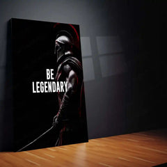 Leonidas I – Be Legendary | Spartan Warrior Motivation Metal Frame - TURTLEWINGS 
