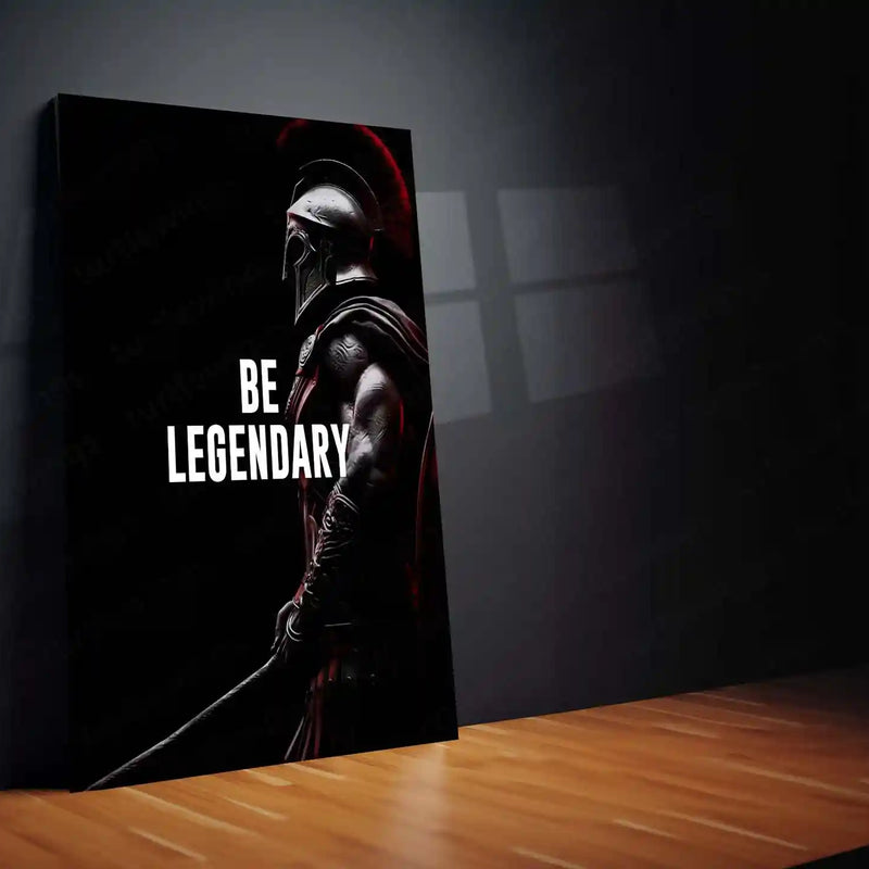 Leonidas I – Be Legendary | Spartan Warrior Motivation Metal Frame - TURTLEWINGS 