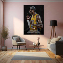 Kobe Bryant – Inspirational Quote Basketball Metal Poster | Mamba Mentality Wall Frame