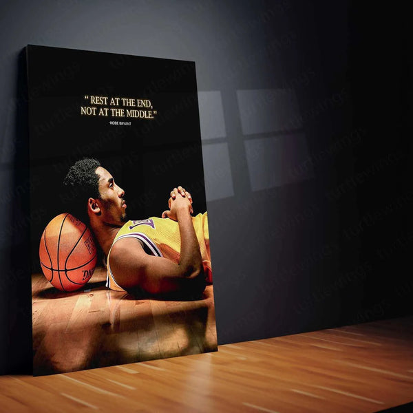 Kobe Bryant Metal Poster – Mamba Mentality Wall Art - TURTLEWINGS 