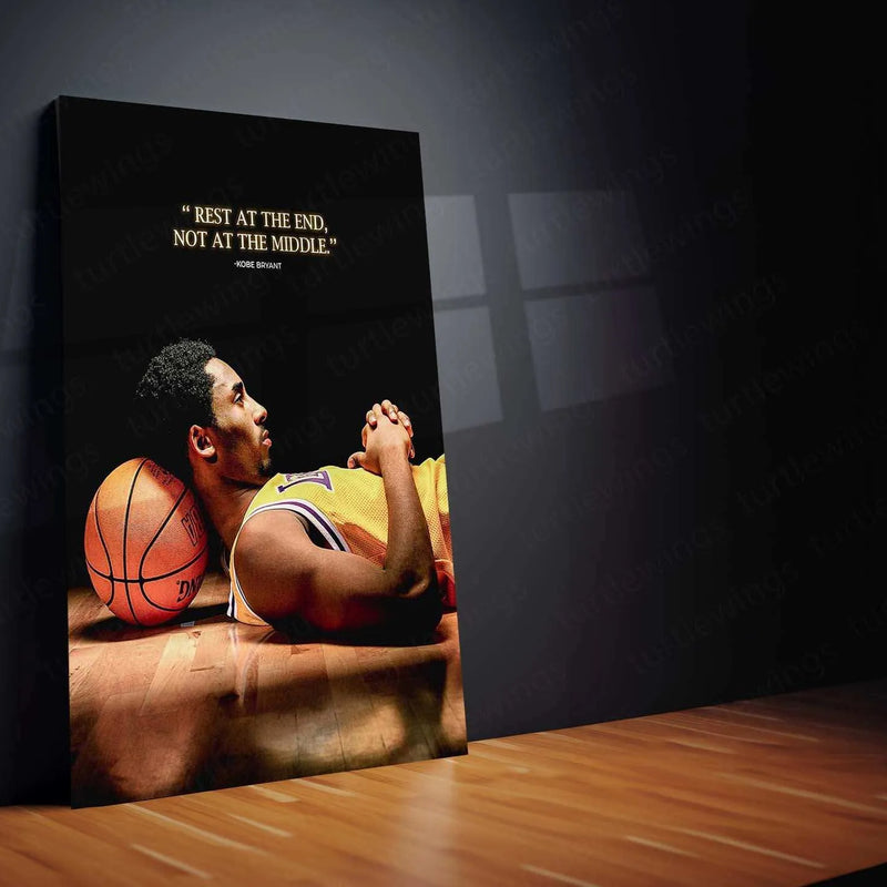 Kobe Bryant Metal Poster – Mamba Mentality Wall Art - TURTLEWINGS 