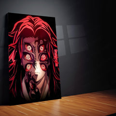 Anime Metal Poster Set of 3 | Kokushibo Upper Moon Demon Triptych Wall Art