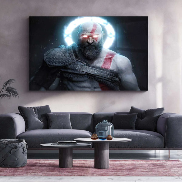 Kratos God of War Neon LED Metal Poster - TURTLEWINGS 