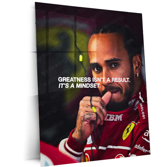Lewis Hamilton Metal Poster | F1 Racing Legend Wall Art | Speed x Legacy Decor