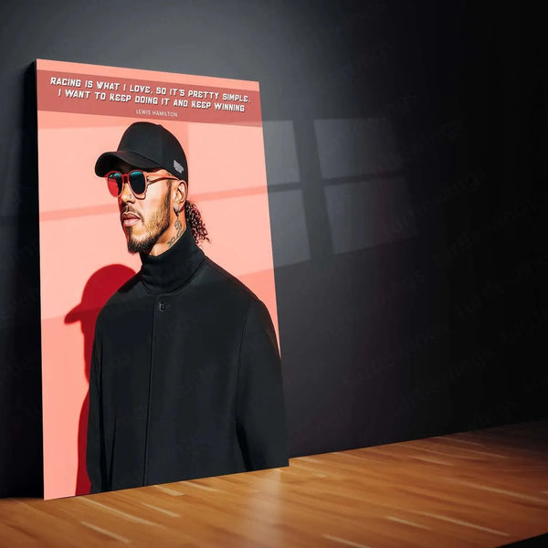 Lewis Hamilton F1 Metal Poster | Cars 1 - TURTLEWINGS 