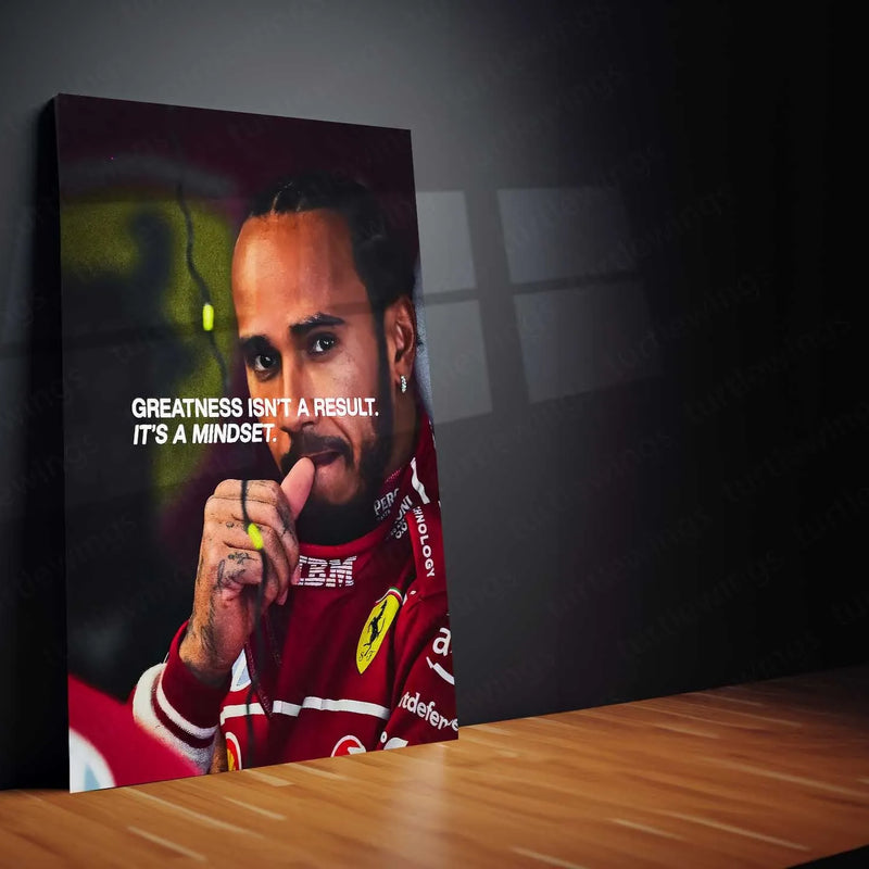 Lewis Hamilton Metal Poster | F1 Racing Legend Wall Art | Speed x Legacy Decor - TURTLEWINGS 