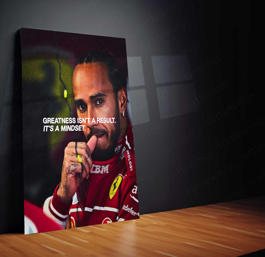 Lewis Hamilton Metal Poster | F1 Racing Legend Wall Art | Speed x Legacy Decor