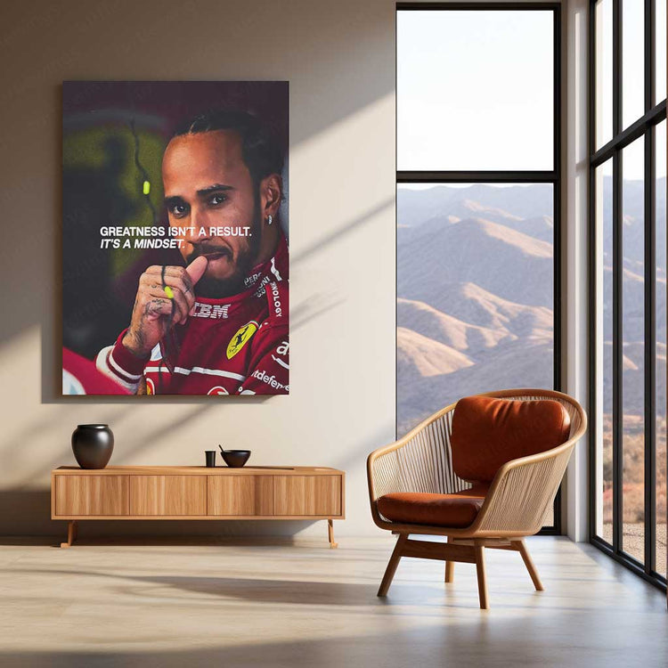 Lewis Hamilton Metal Poster | F1 Racing Legend Wall Art | Speed x Legacy Decor