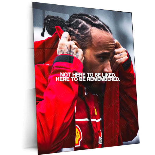 Lewis Hamilton Metal Poster | F1 Racing Legend Wall Art | Speed x Legacy Decor 01