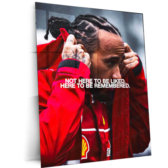Lewis Hamilton Metal Poster | F1 Racing Legend Wall Art | Speed x Legacy Decor 01