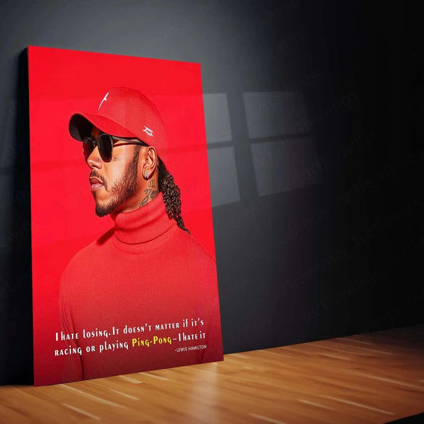 Lewis Hamilton F1 Metal Poster | Cars - TURTLEWINGS 