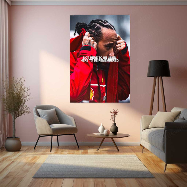 Lewis Hamilton Metal Poster | F1 Racing Legend Wall Art | Speed x Legacy Decor 01