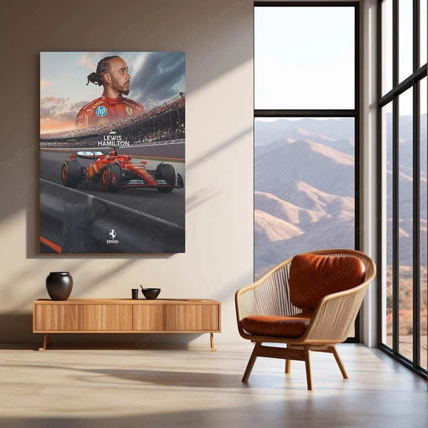 Lewis Hamilton Metal Frame â A Tribute to the F1 Legend - TURTLEWINGS 