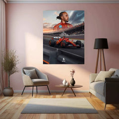 Lewis Hamilton Metal Frame â A Tribute to the F1 Legend - TURTLEWINGS 